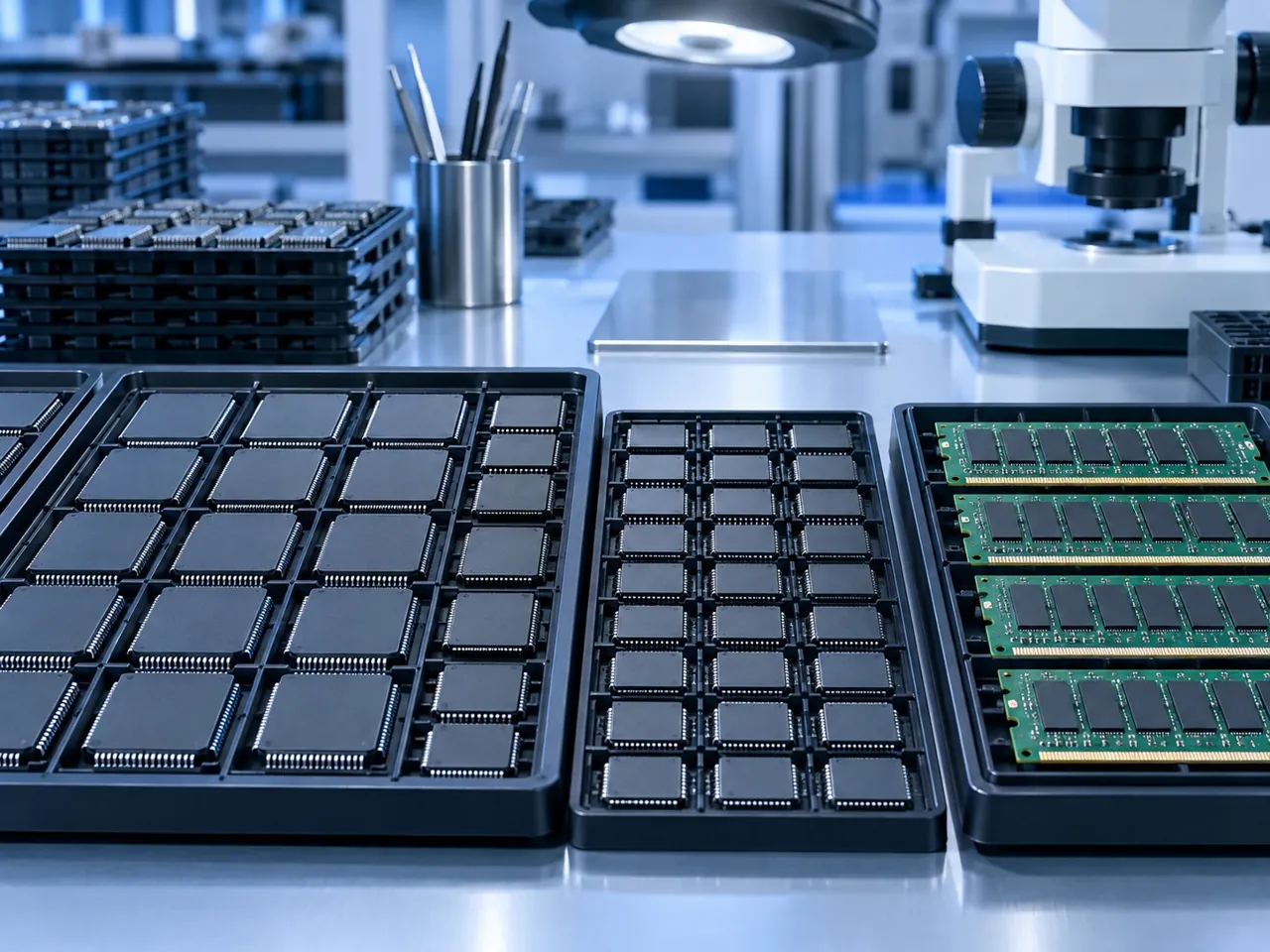 IC 库存回收资料整理场景示意